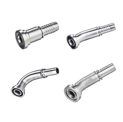 Accesorios de excavadoras de acero inoxidable 3000 Psi 90 grados SAE Flange de ajuste para manguera hidráulica