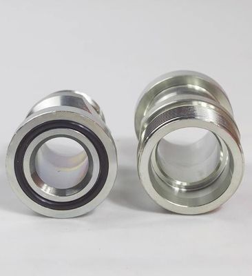 Acero al carbono reutilizable estándar métrico y accesorios de transición de mangueras hidráulicas inoxidables