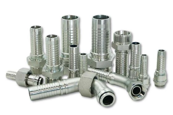 Fittings de manguera hidráulica de acero inoxidable OEM con hilo NPT JIC SAE BSP METRIC ORFS