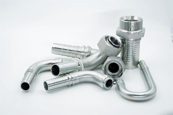 Fittings de manguera hidráulica de acero inoxidable OEM con hilo NPT JIC SAE BSP METRIC ORFS