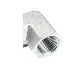 Adaptador hidráulico de acero inoxidable de 90 grados con codo estándar BSP/BSPT